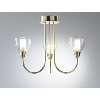 Unbranded SPATO5341SP - 3 Light Satin Brass Ceiling Light