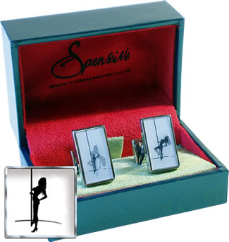 Spensive Dimensions Pole Dancer Cufflinks