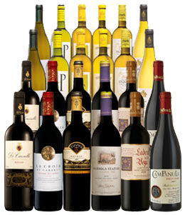 Unbranded Spring Reds and Whites 24-bottle bulk deal -