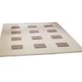 Squares Medium Rug - chocolate