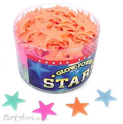 Star - Rainbow luminous - glow in the dark - 37mm