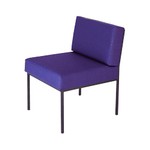 Steel-Frame Reception Chair-Navy