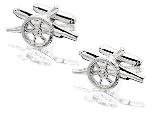 Unbranded Sterling-Silver-Arsenal-FC-Cannon-Swivel-Cufflinks-102348