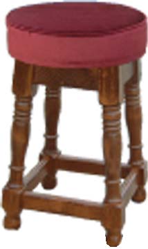 STOOL TUDOR LOW UPHOLSTERED