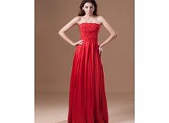 Unbranded Strapless Backless Draped Sequins Floor-length