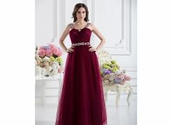 Unbranded Stretch satin Tulle Floor-length Straps