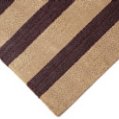 Striped Jute Rug - Espresso large