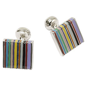 Striped Square Cufflinks