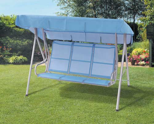 Unbranded Suntime Tuscany 3 Seater Garden Swing - Blue