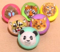 Party Supplies - Super ball - Animal head 38mm