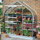 Stylish green house - toughened glass with aluminium finish