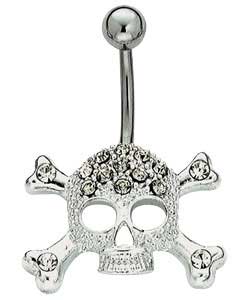 Unbranded Surgical Steel Skull Body Bar