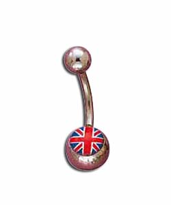 Surgical Steel Union Jack Body Bar