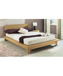Sutton Oak Double Bedstead with Sprung Mattress
