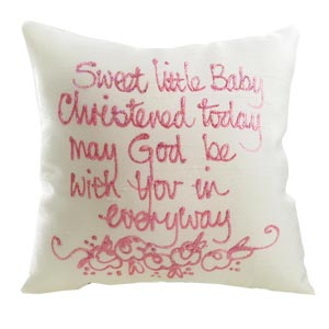 Unbranded Sweet Little Baby Girl Christening Silk Painted