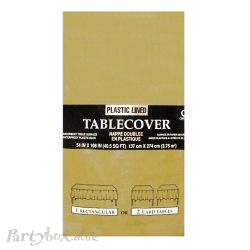 Tablecover - Gold - Antique - Non-metallic (1.37m x 2.74m)