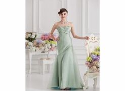 Unbranded Taffeta Organza Sweep Train Strapless