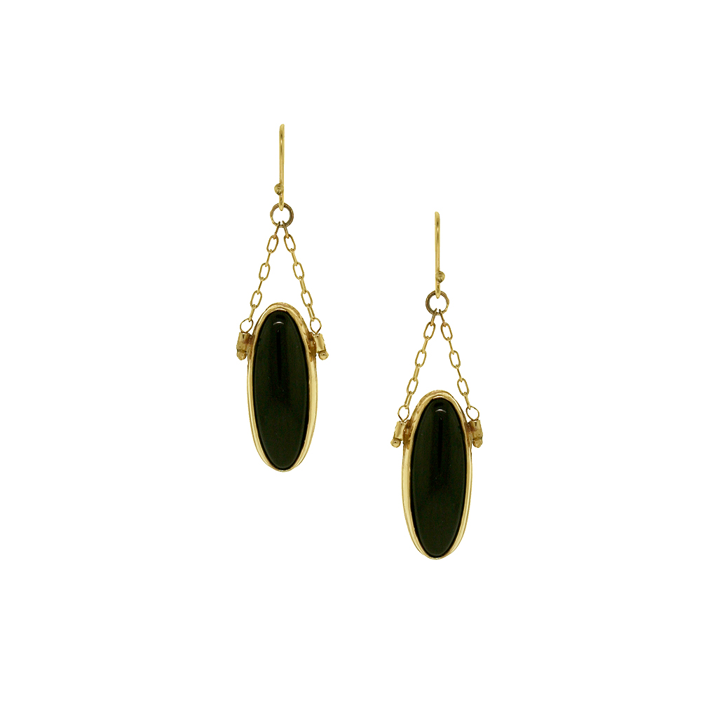 Talisman Earrings - Onyx