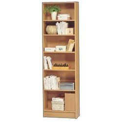 BEECH EFFECT "LIBRARY" BOOKCASE RANGE - A feature-