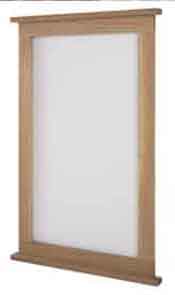 Tall Wall Mirror from the Corndell Nimbus Oak range