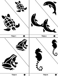 Unbranded Tattoo Stencil Set - Sea Life TX-22