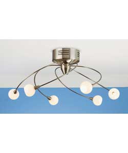 Tech 5 Light Chrome Ceiling Fitting