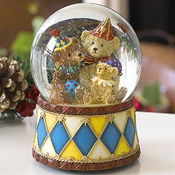 Teddy Clown Waterglobe