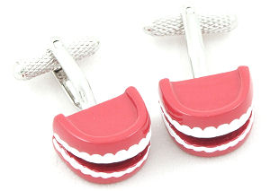 Unbranded Teeth Cufflinks