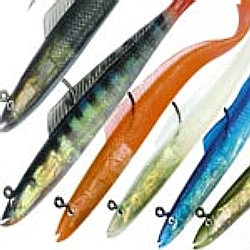 Unbranded Tempest Sidewinder Sandeels - 8inch - Blue
