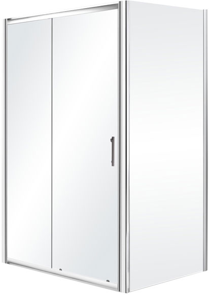 Unbranded Tempeste Sliding Door Shower Enclosure 110x80