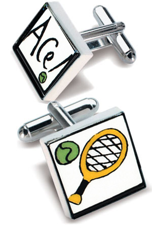 Unbranded Tennis Ace Cufflinks