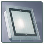 Square bathroom wall light