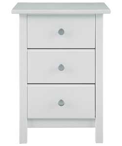 Unbranded Thames Bedside Cabinet - White