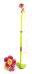 The Pink Girls Flashing Flora Microphone Set