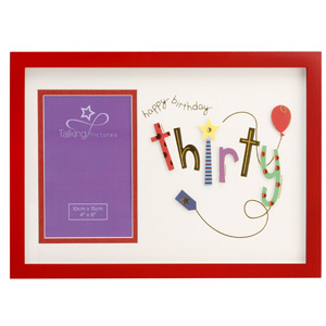 Unbranded Thirty 30th Happy Birthday 4 x 6 Photo Frame