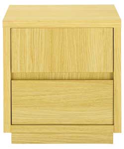 Tirano Oak 2-Drawer Bedside Chest