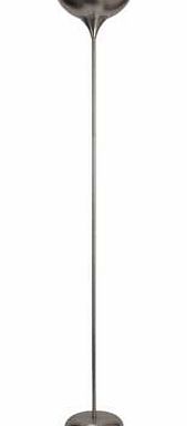 Unbranded Torchiere Uplighter Floor Lamp - Brushed Chrome