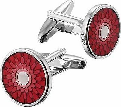 Transparent Red Cufflinks