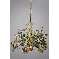 Unbranded TRFH348 5H GR - Green Leaf Chandelier