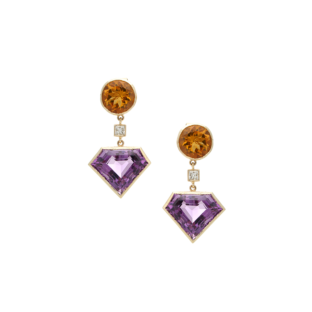 Unbranded Triangular Amethyst Drops