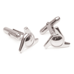 Unbranded Triple Spinner Solid Silver Cufflinks