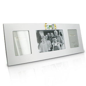 Unbranded Triple White Family Photo Frame