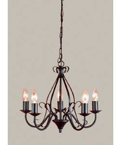 Unbranded Tuscany Black 5 Light Fitting