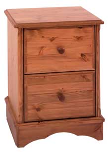 Two Drawer Bedside Chest - Pavilion