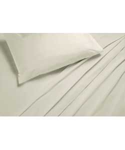 Unbranded Unbleached Kingsize Sheet Set - Vanilla