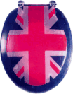 Union Jack Blue Toilet Seat