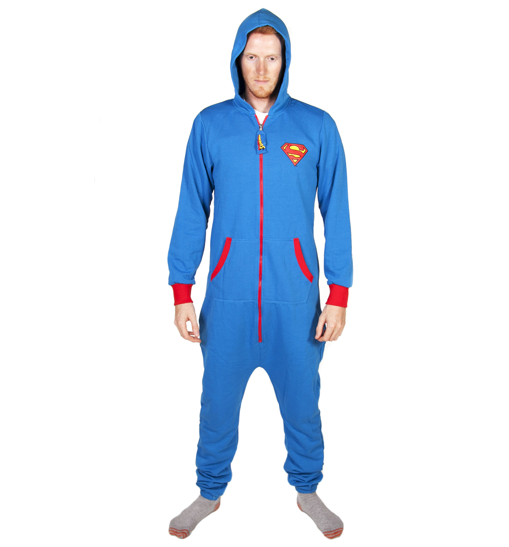 Unbranded Unisex Blue Superman Logo Onesie