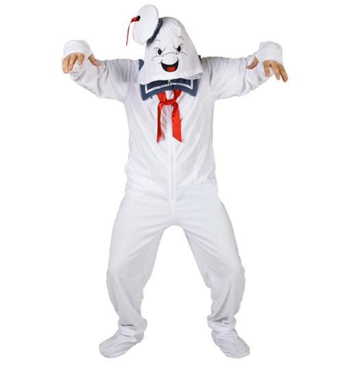 Unbranded Unisex Ghostbusters Stay Puft Hooded Onesie