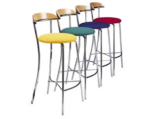 Unbranded Upholstered bistro stool