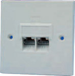 Unbranded UTP Modular Wall Outlets ( 90Deg UTP O/Let Sgl )